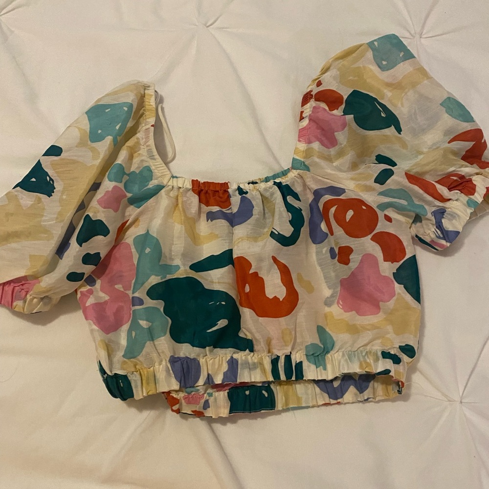 & other stories colorful abstract top